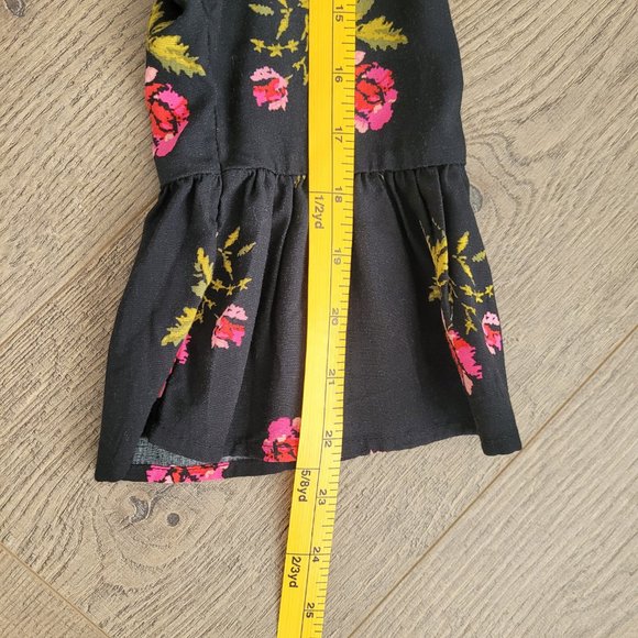 Old Navy black with floral print flowy dress - Picture 15 of 16